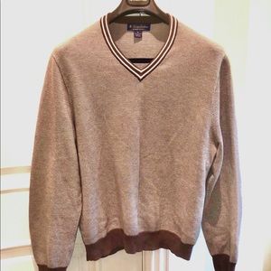 Brooks Brothers Vintage Brown V- neck Sweater